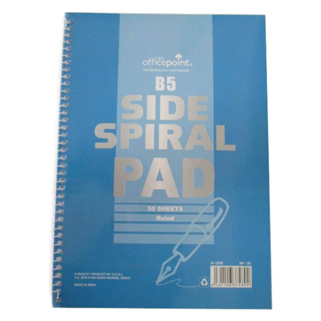 OP PAD SIDE SPIRAL NP-08 B5 50SHT